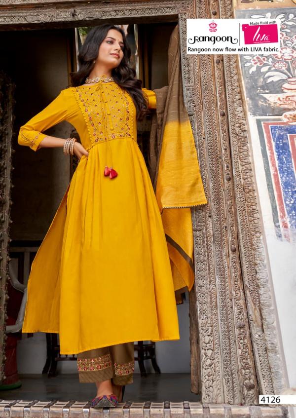 Rangoon Naira Trending Wear Exclusive Kurti Bottom With Dupatta